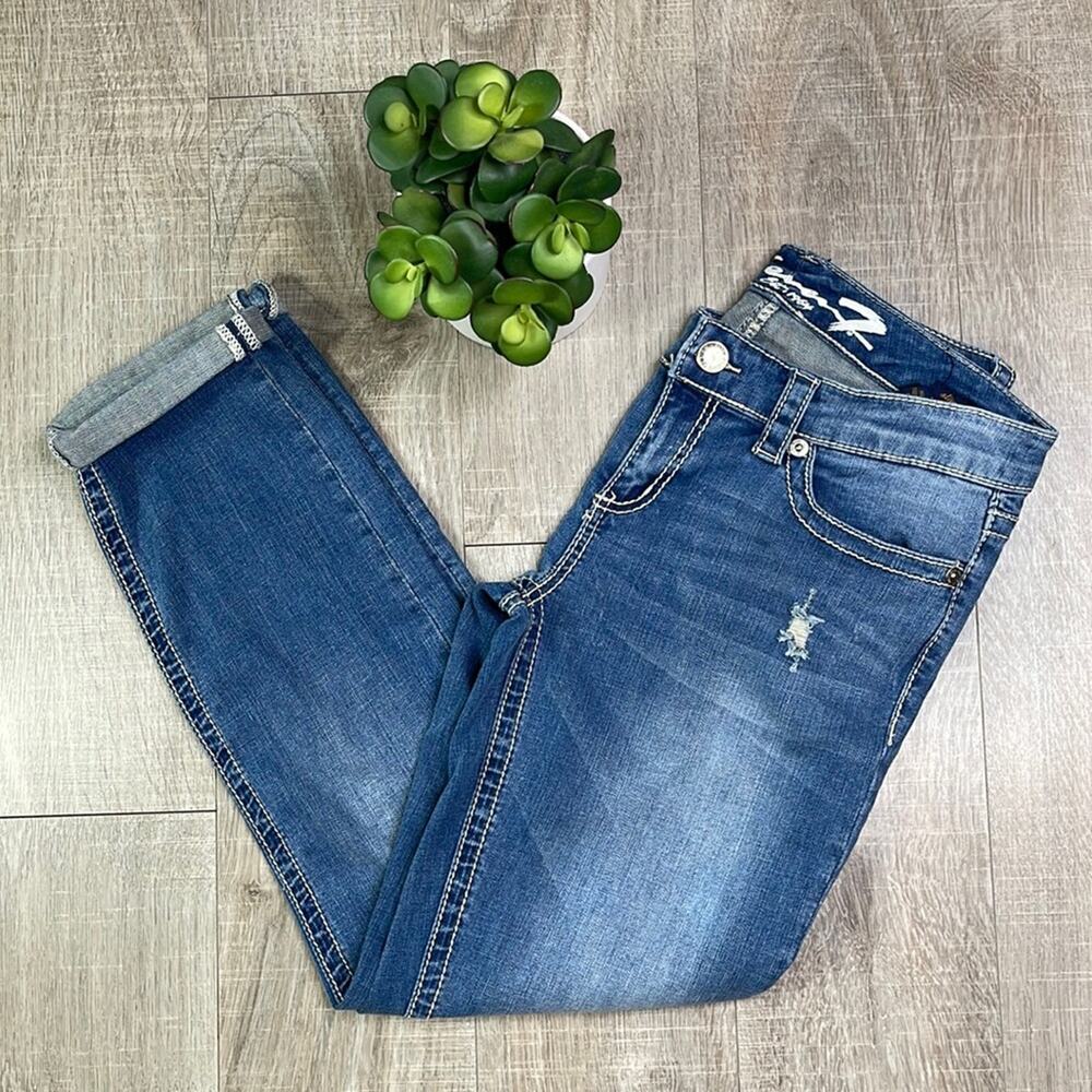 Classic Women's Blue Denim Jeans - Casual Slim Fit